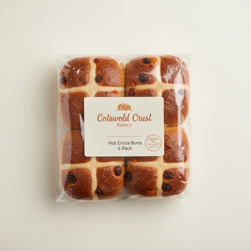Hot Cross Buns 6 Pack