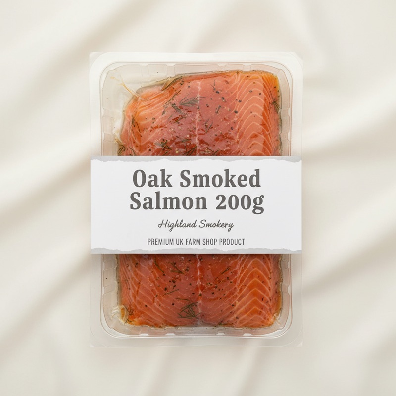 Oak Smoked Salmon Side 200g