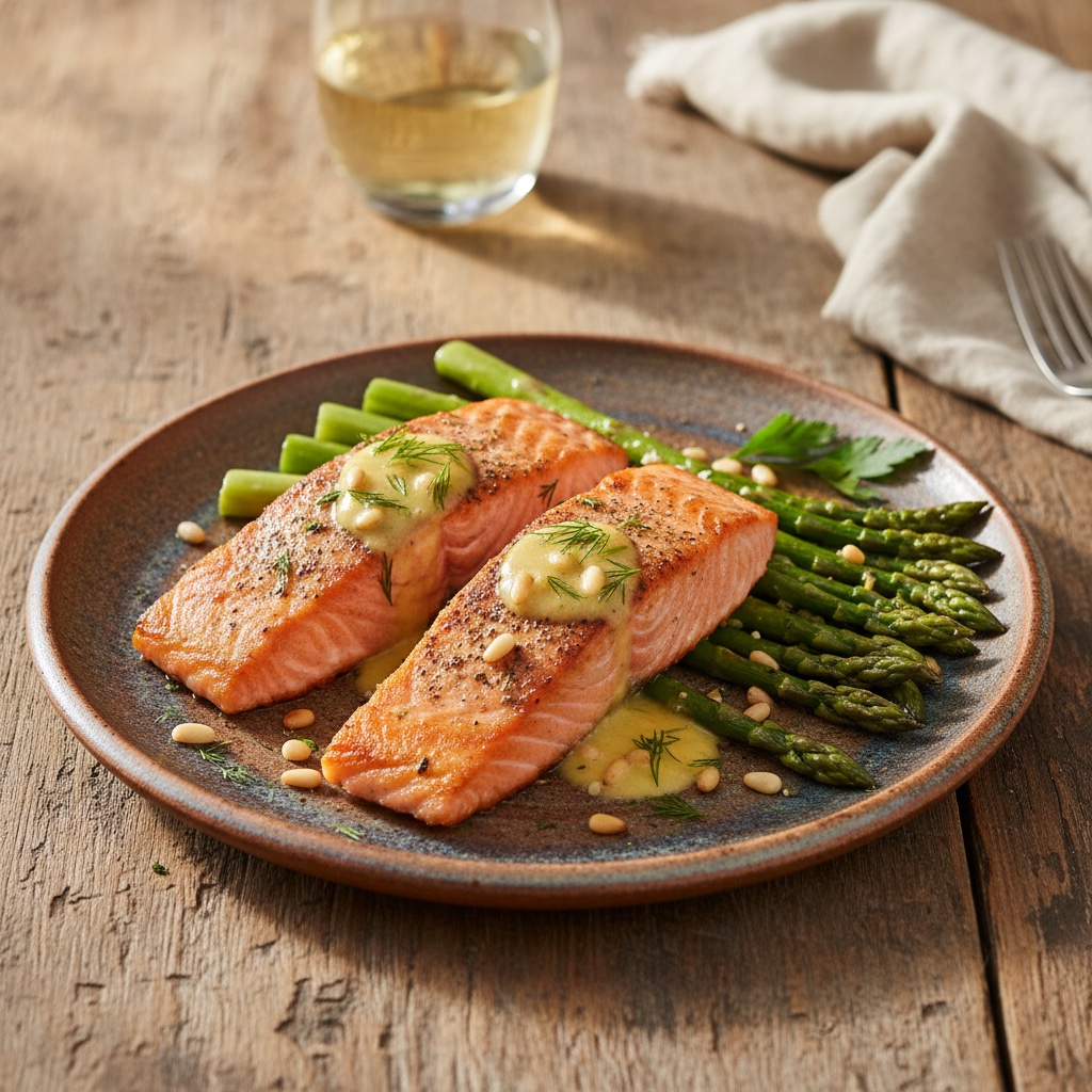 Pan-Seared Salmon & Asparagus